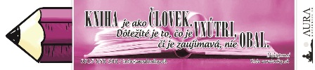 Kniha je ako človek - záložka Auraknihy